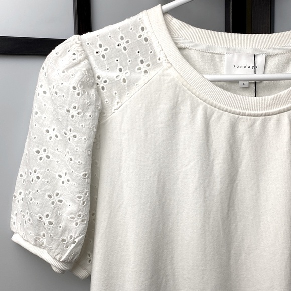 Sundays Hazel Mini Short Dress in Coconut Milk From Anthropologie Size Large - Picture 13 of 17